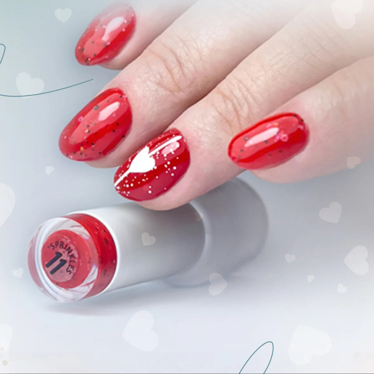 Diamondline ¨Sprinkles¨ gellakk NR 11, 6 ml