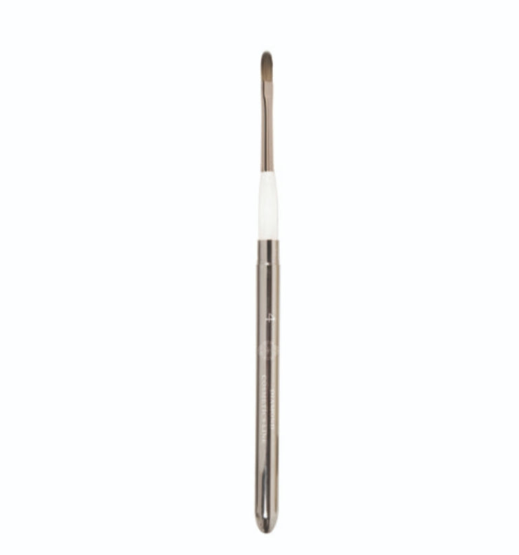 Diamond naturlighår pensel med lokk Nr 4 (style 1)
