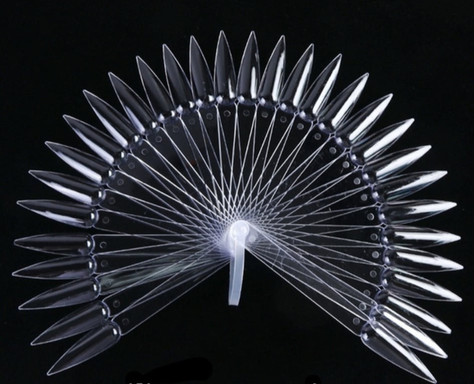 Nail Tips clear stilletto, 32 stk
