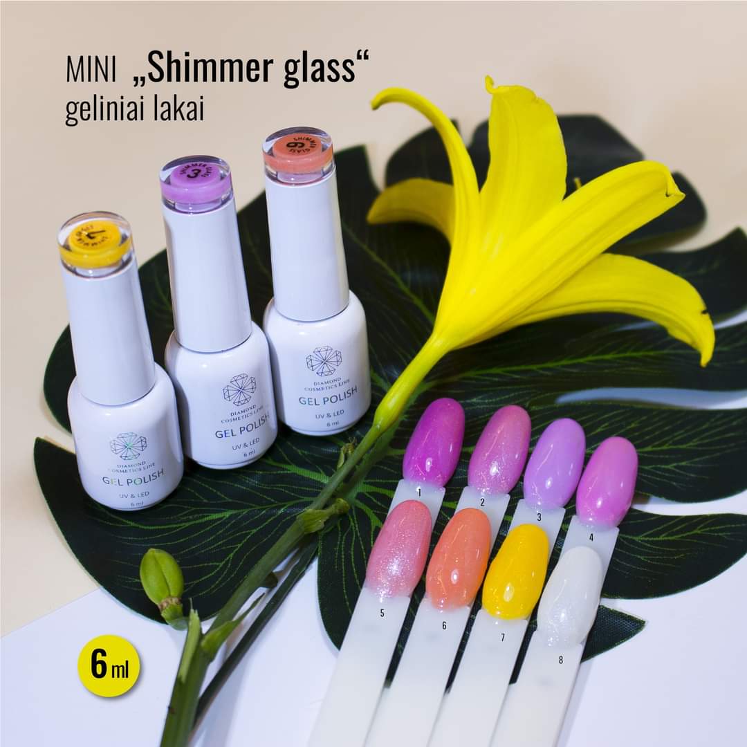 MINI „Shimmer glass“ gellakk NR. 2, 6 ml