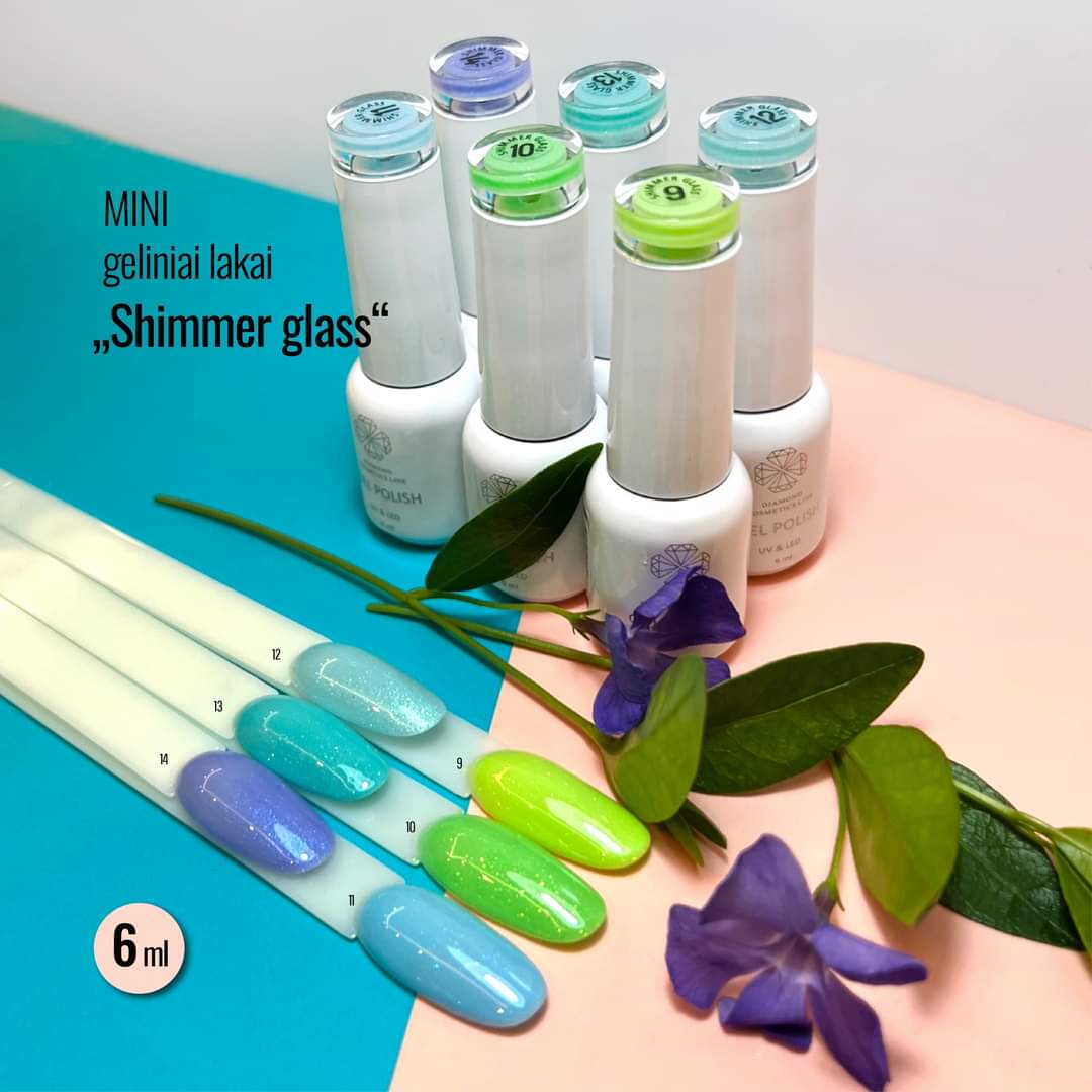 MINI „Shimmer glass“ gellakk NR. 9, 6 ml