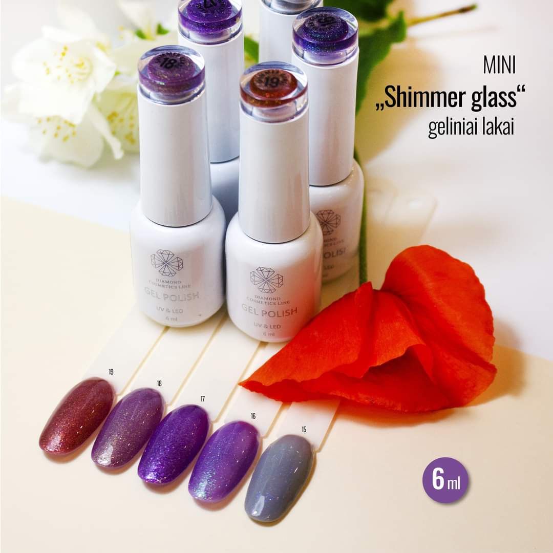 MINI „Shimmer glass“ gellakk NR. 19, 6 ml