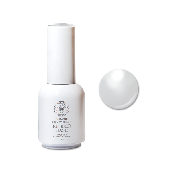 Soak-off Rubberbase, MILKY, 15ml