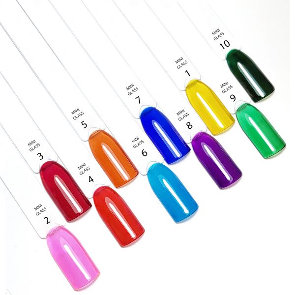 MINI ¨glass¨ vitrage gellakk Nr 5, 6 ml ORANGE
