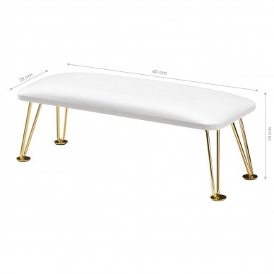 Håndstøtte White/Gold