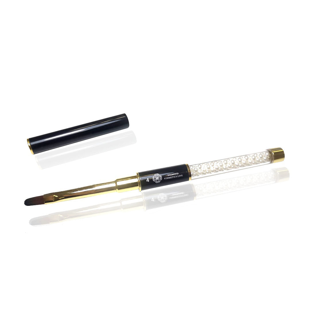 Diamondline syntetisk pensel med lokk, Nr 4, (style 2)