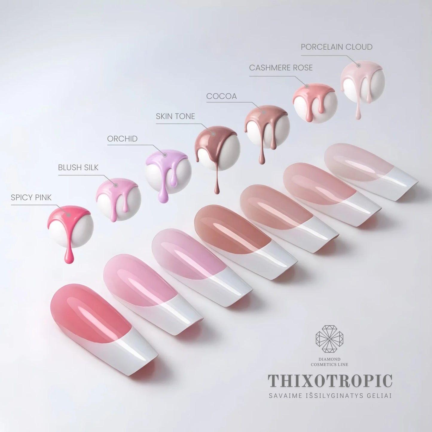 UV/LED SKIN TONE THIXOTROPIC GEL 15 ML / 30 ML