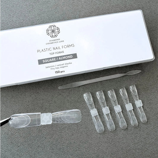 Dual forms til negleforlengelse SALON CLASSIC – SQUARE/ALMOND 150 stk