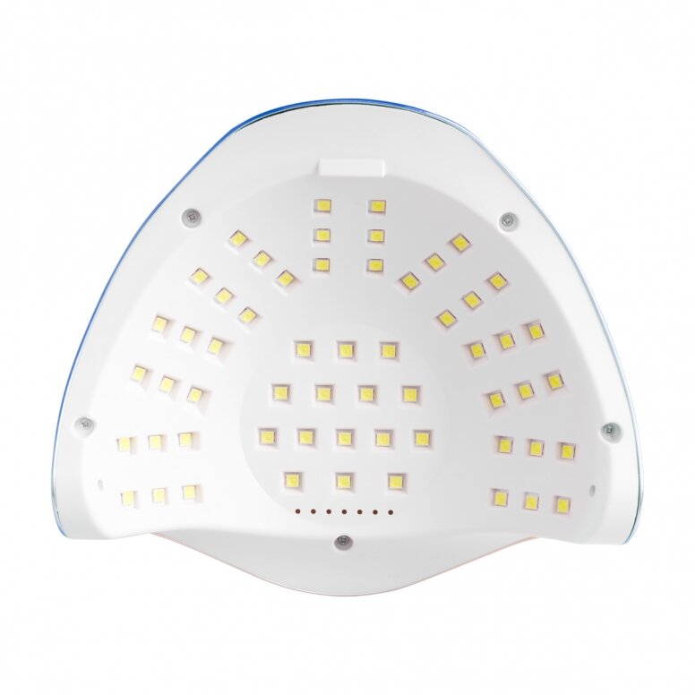Profesionali UV/LED lampe GLOW F2 RC 220W, fuchsia og blå farge