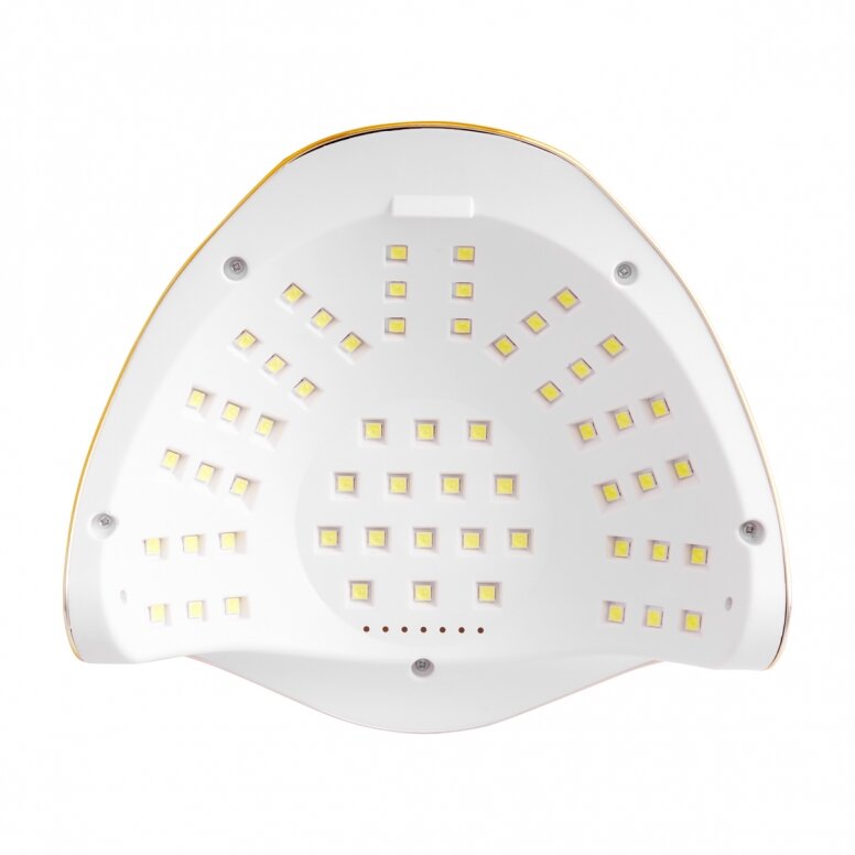 Profesionali UV/LED lampe GLOW F2 RC 220W, fuchsia og gull farge