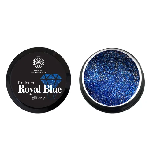 DIAMONDLINE „Royal blue glitter gel” 5 ml