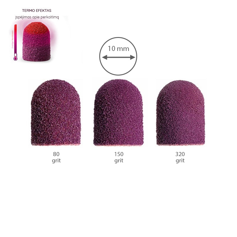Profesjonelle LUKAS SK THERMO slipehetter 10 mm (10 stk.)