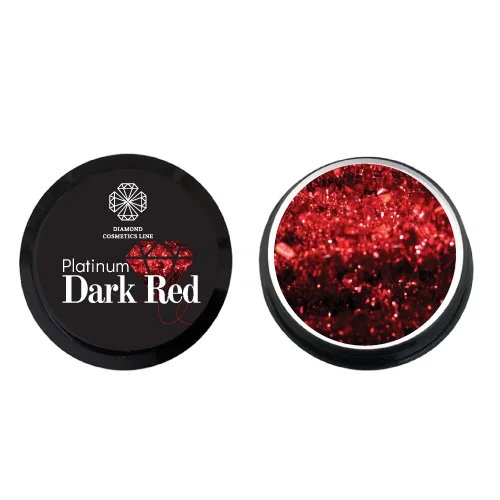 DIAMONDLINE „Dark red glitter gel” 5 ml