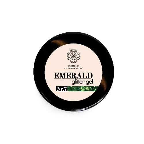 Glitter gel „EMERALD“ Nr.7 5 ml