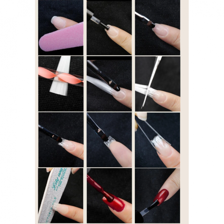 Negleforlengelsesfiber, 10 stk.