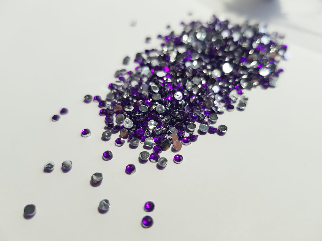 Crystaler Purple 2 mm ~2000 stk