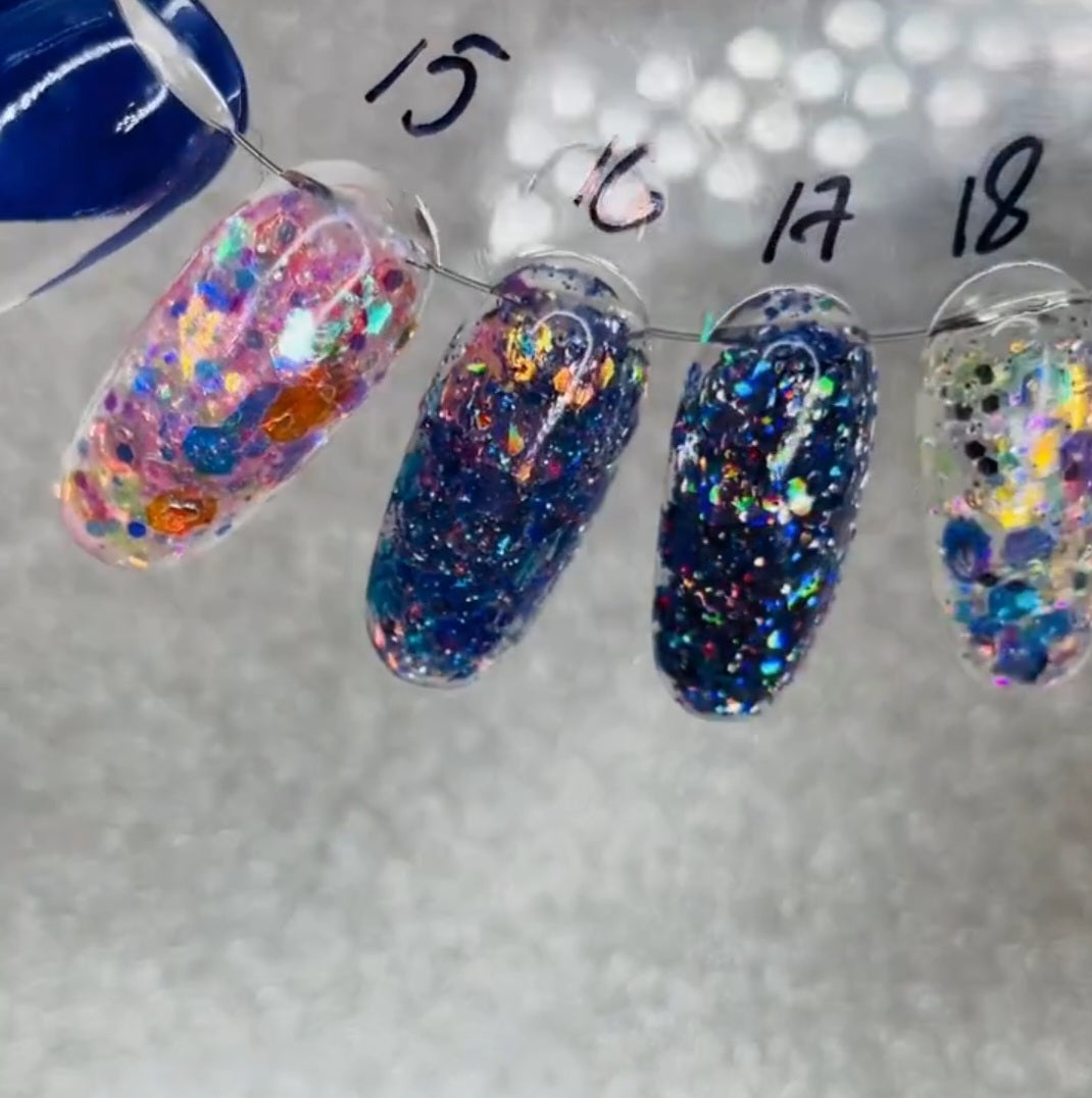 Glitter gel ''Galactic'' 16, 8 ml