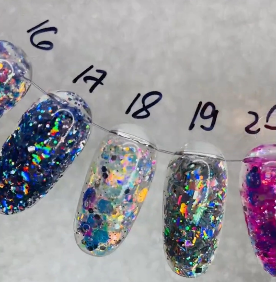Glitter gel ''Galactic'' 19, 8 ml