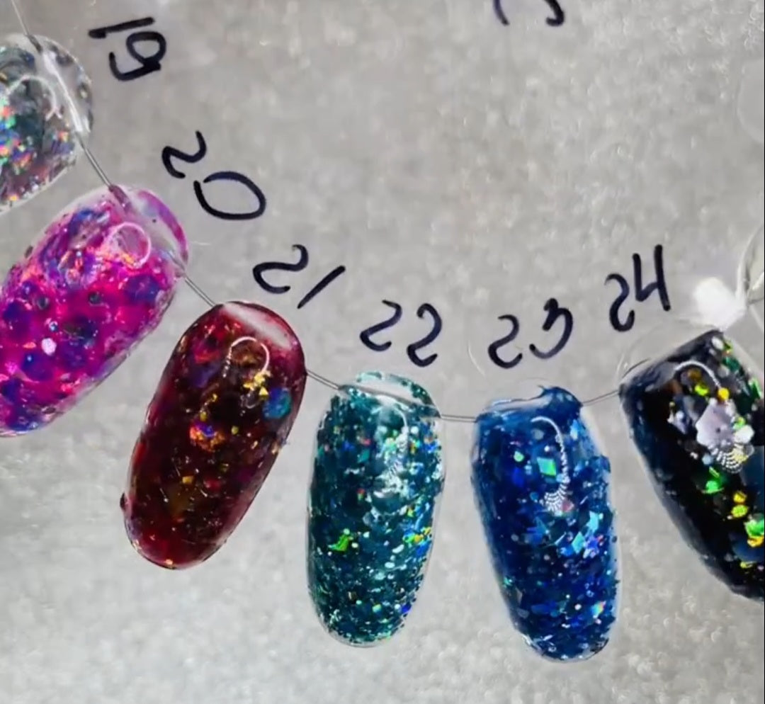 Glitter gel ''Galactic'' 22, 8 ml