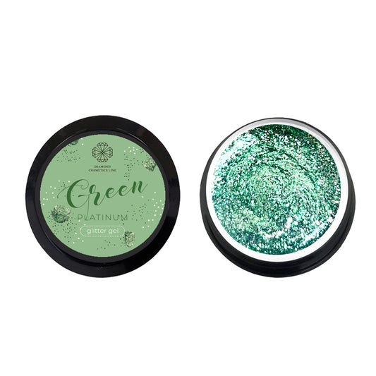 DIAMONDLINE Glitter Gel, GREEN, 5ml