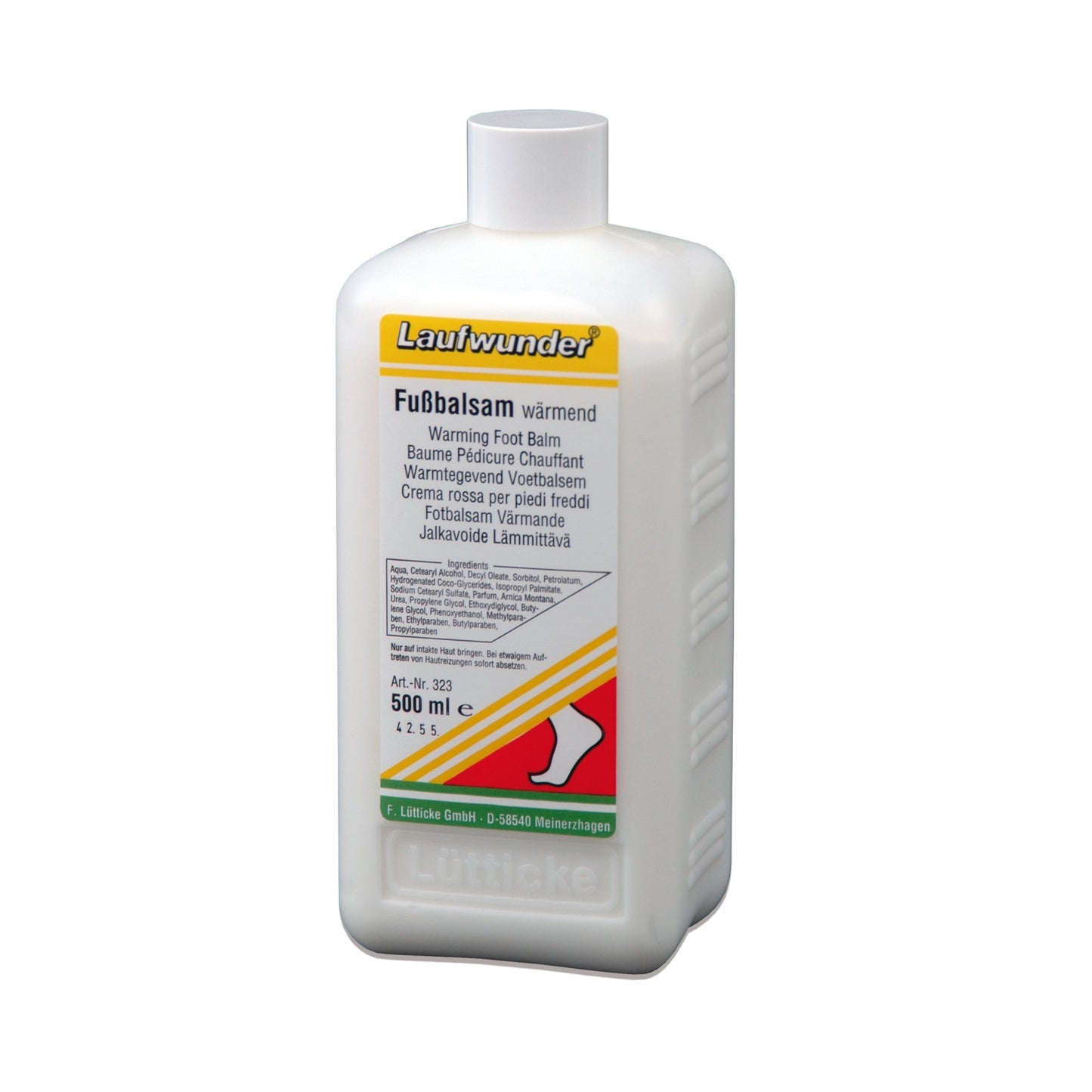 Laufwunder Fussbalsam Warmend, varme fotbalsam, 500 ml